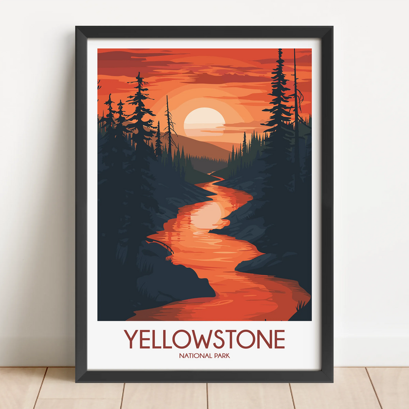 Yellowstone Destination Art Gift