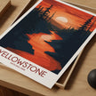 Yellowstone Modern Travel Poster