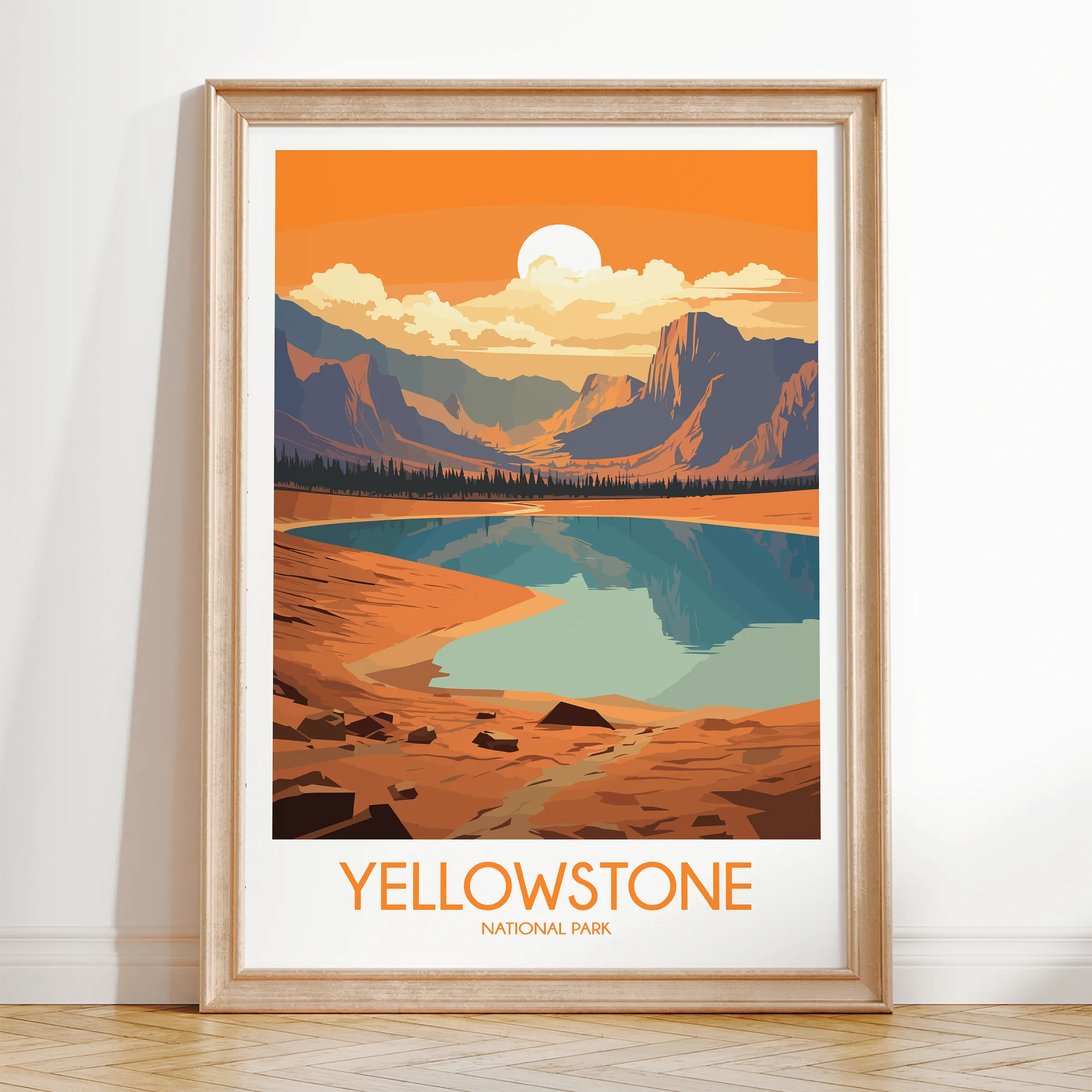 Yellowstone Vintage Style Print
