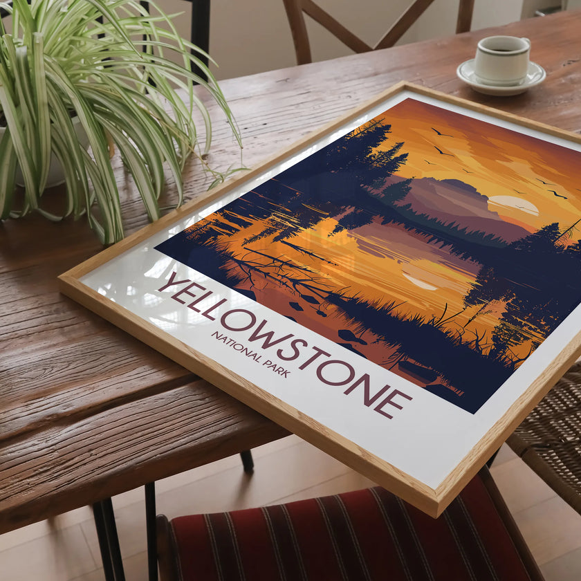 Yellowstone Vintage Style Print
