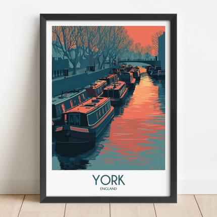 York Retro Travel Illustration