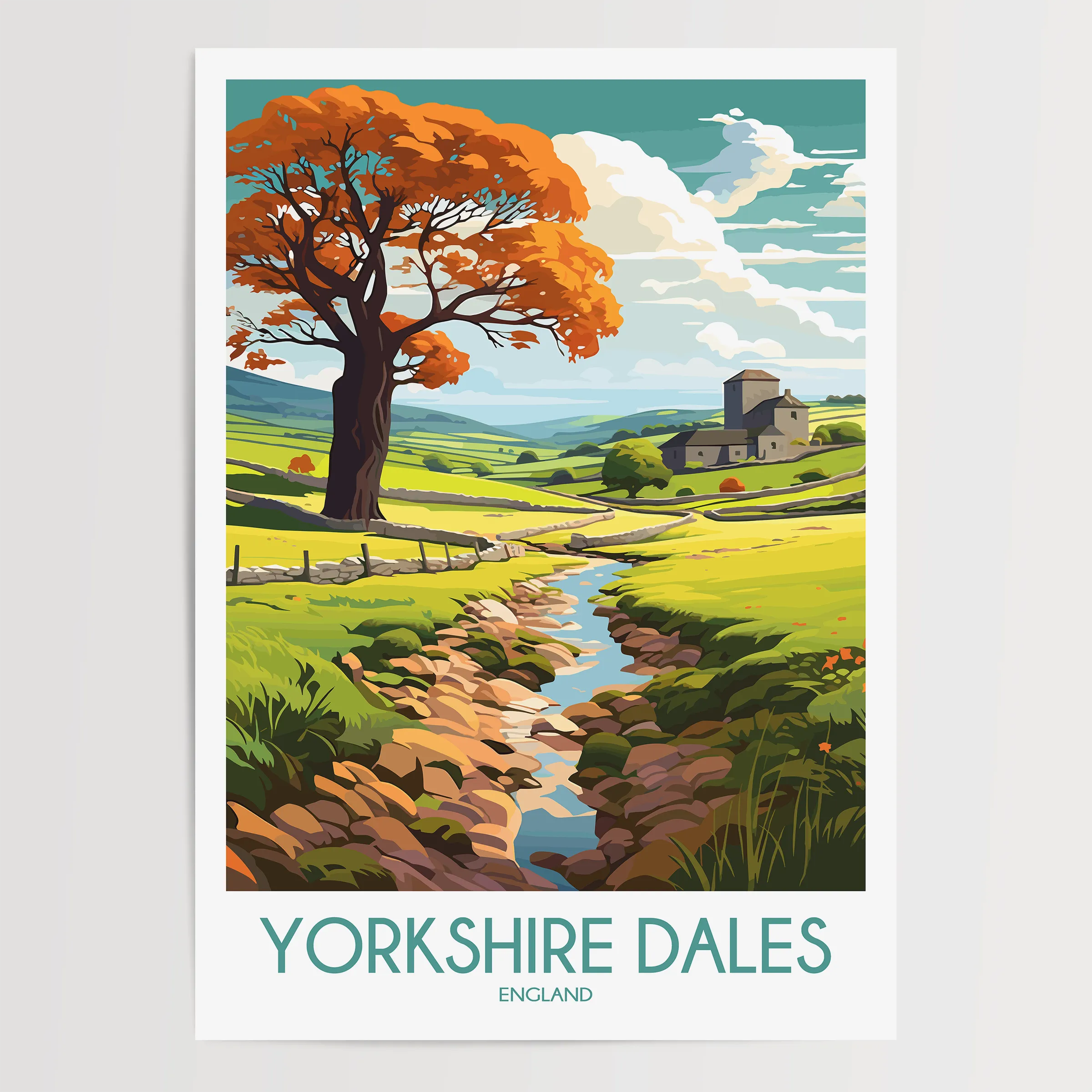 Yorkshire Dales Minimalist Wall Art