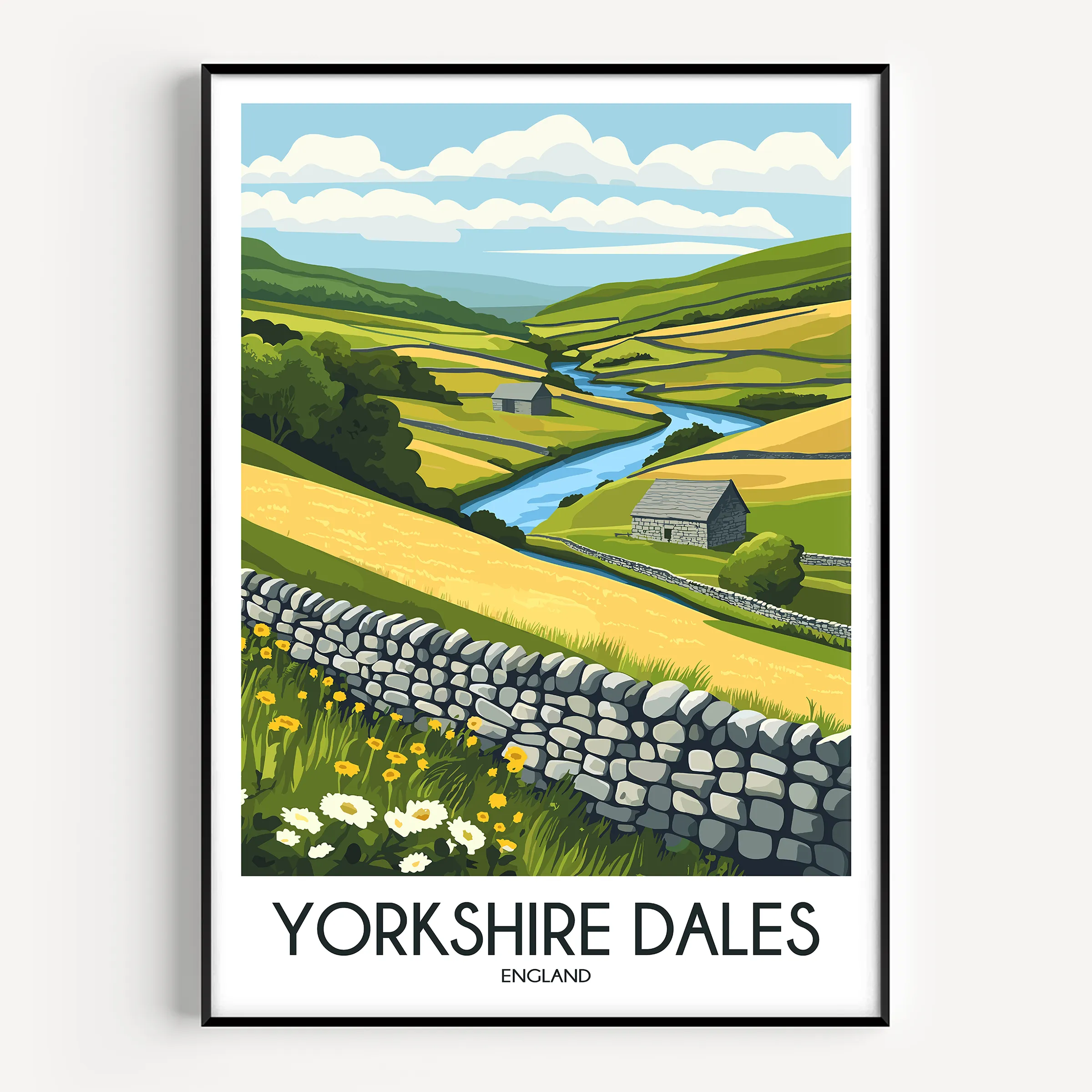 Yorkshire Dales Minimalist Wall Art