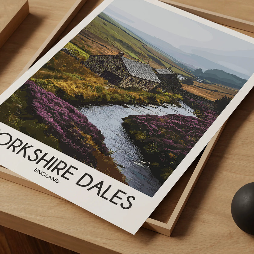 Yorkshire Dales Modern Travel Poster