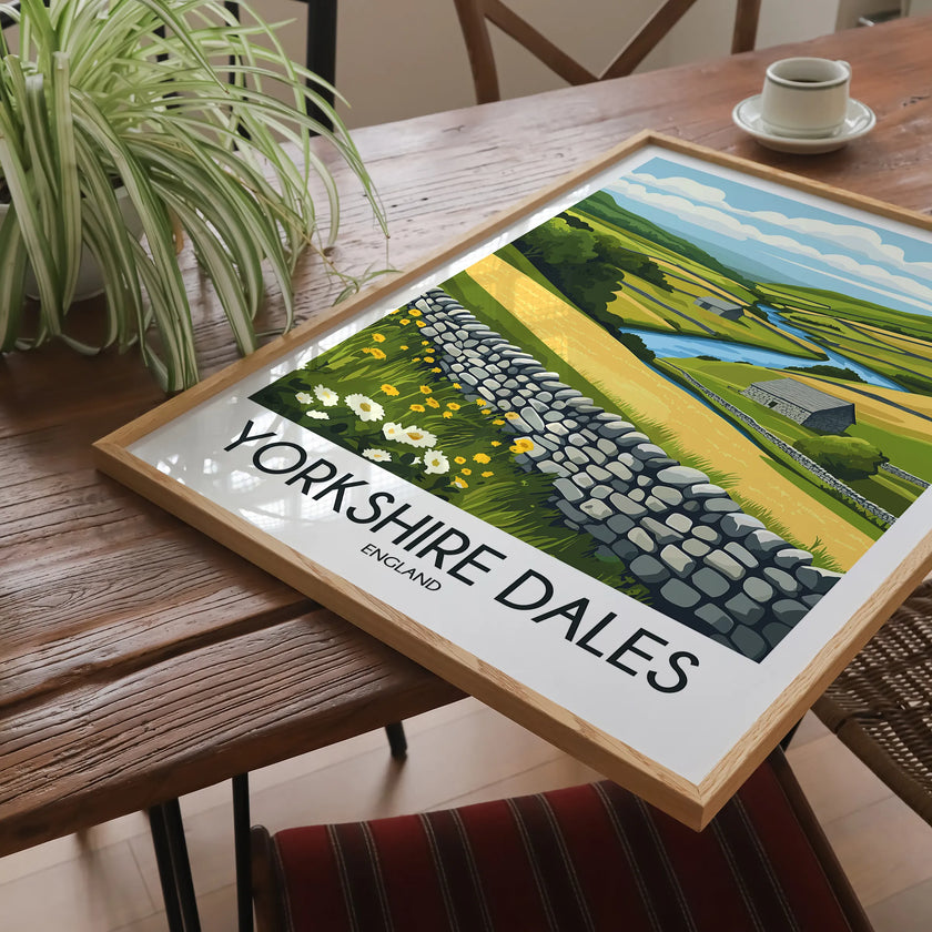 Yorkshire Dales Modern Travel Poster