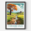 Yorkshire Dales Modern Travel Poster