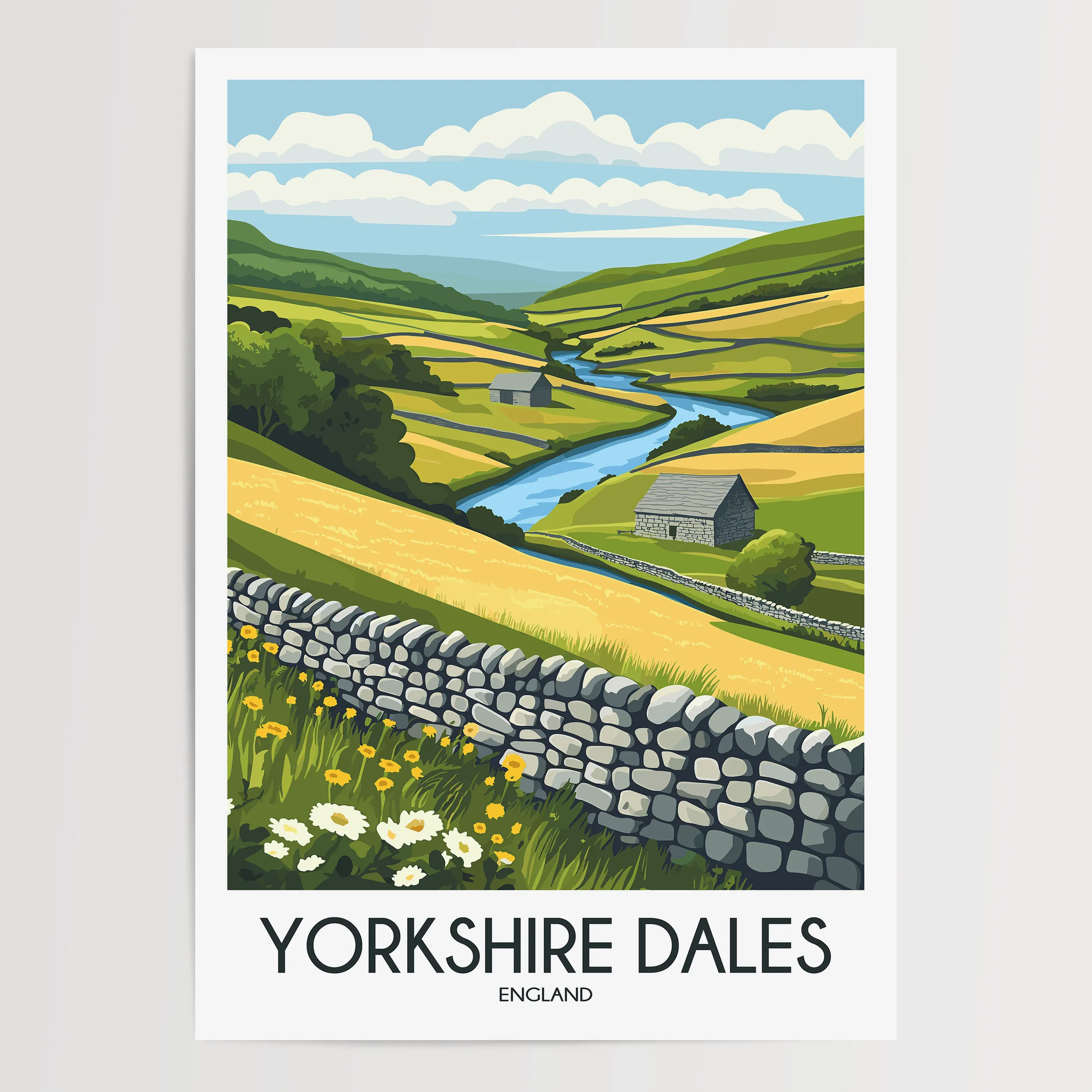 Yorkshire Dales Scenic Landscape Art