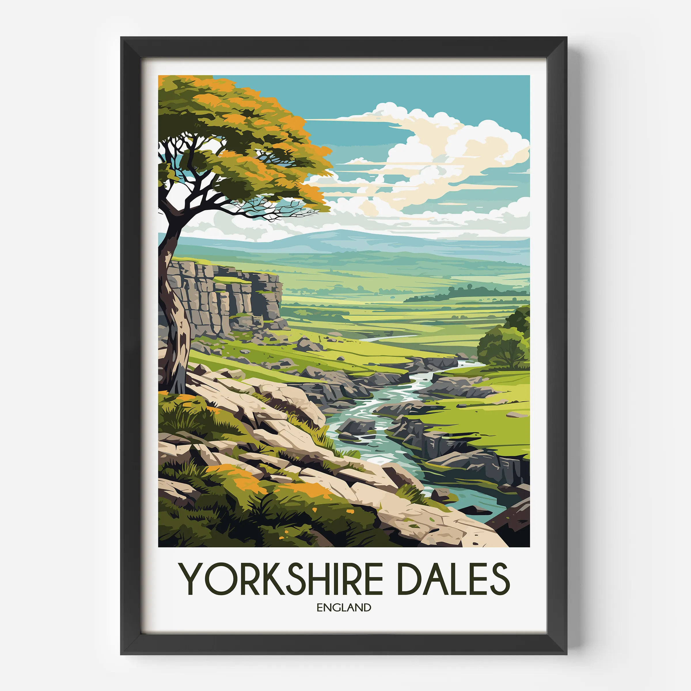 Yorkshire Dales Souvenir Poster Print