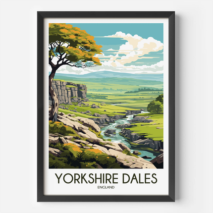 Yorkshire Dales Souvenir Poster Print