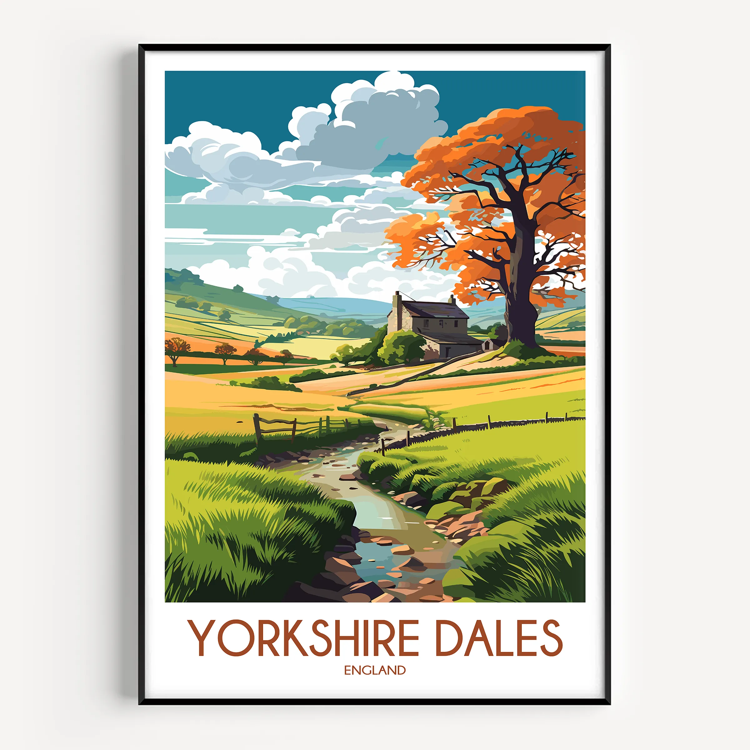 Yorkshire Dales Souvenir Poster Print