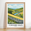 Yorkshire Dales Vintage Style Print