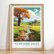 Yorkshire Dales Vintage Style Print