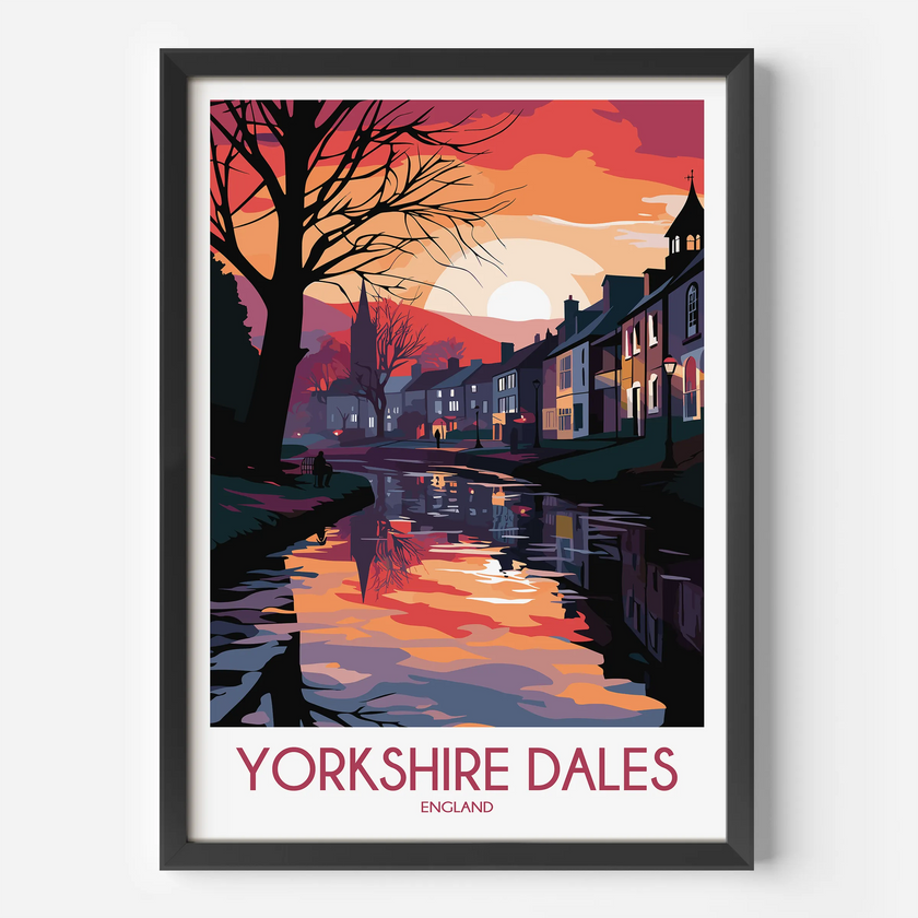 Yorkshire Dales Vintage Style Print
