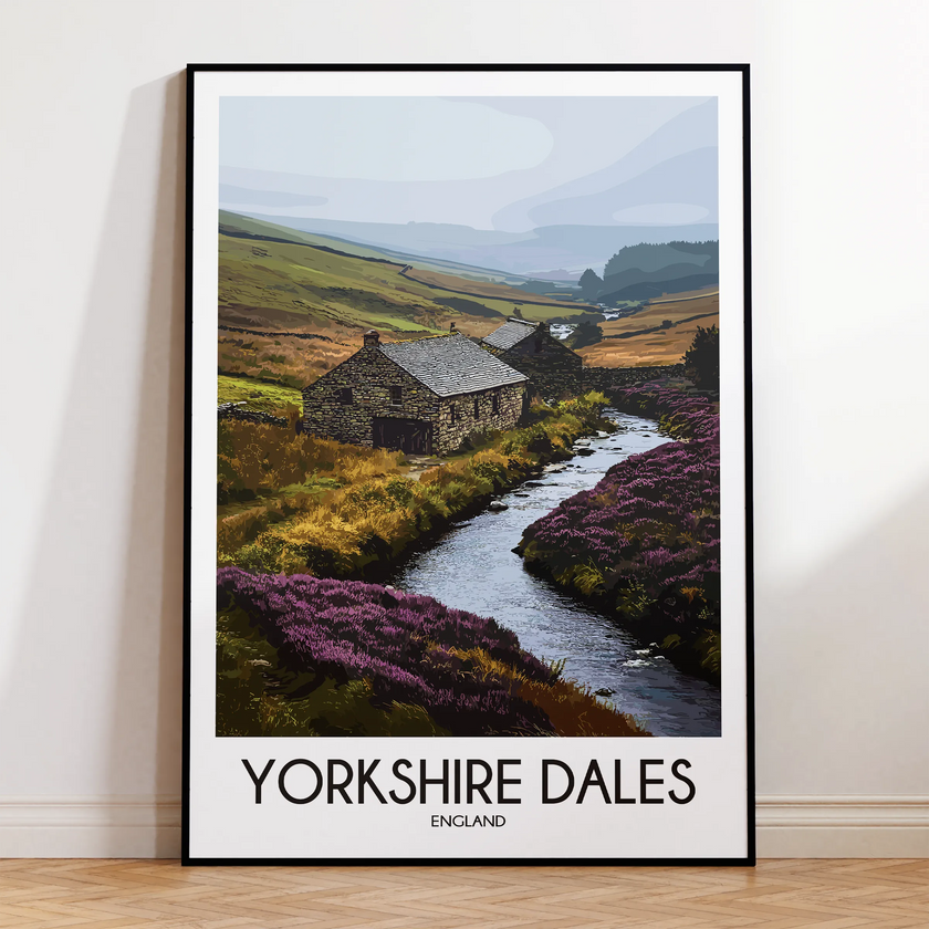 Yorkshire Dales Vintage Style Print