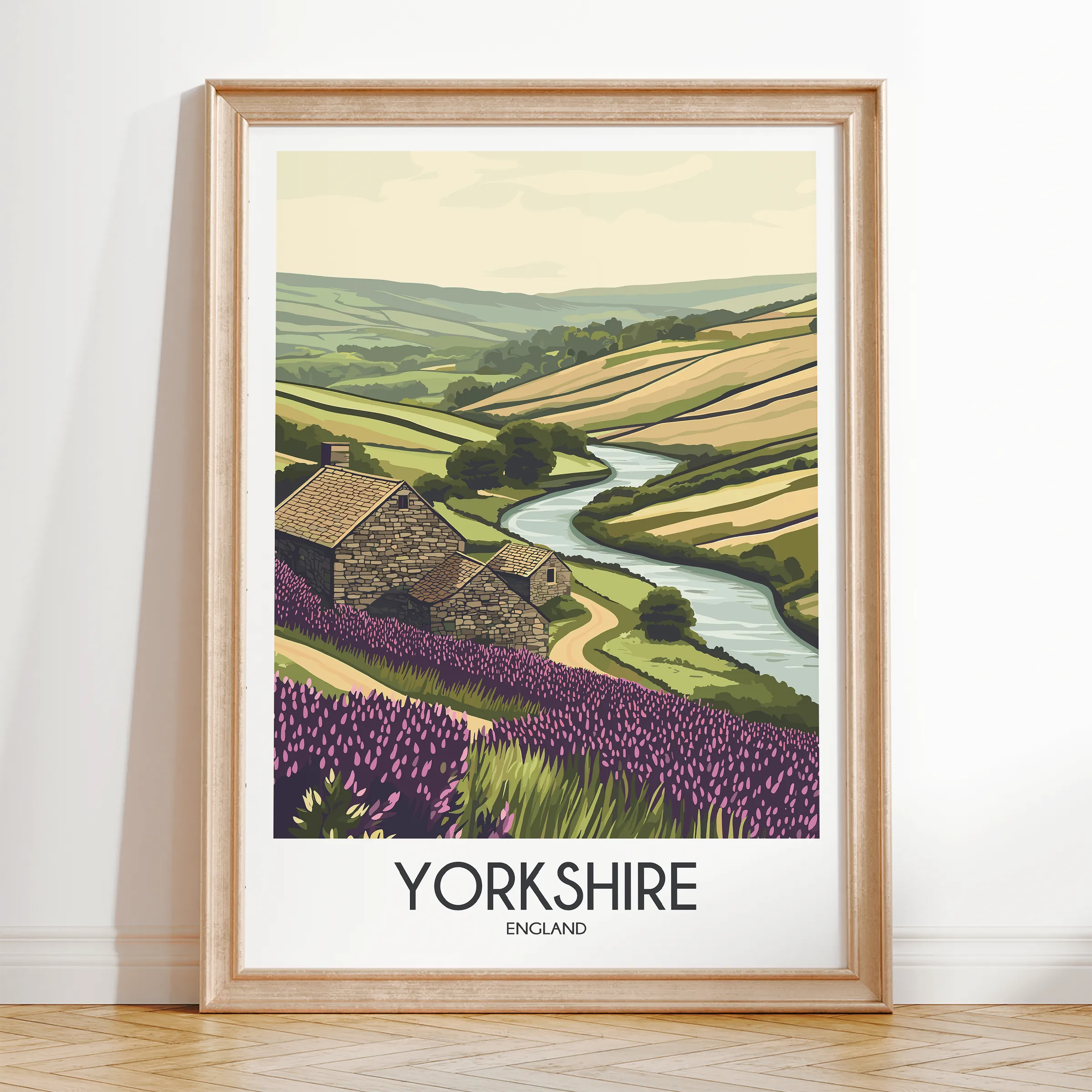 Yorkshire Minimalist Wall Art
