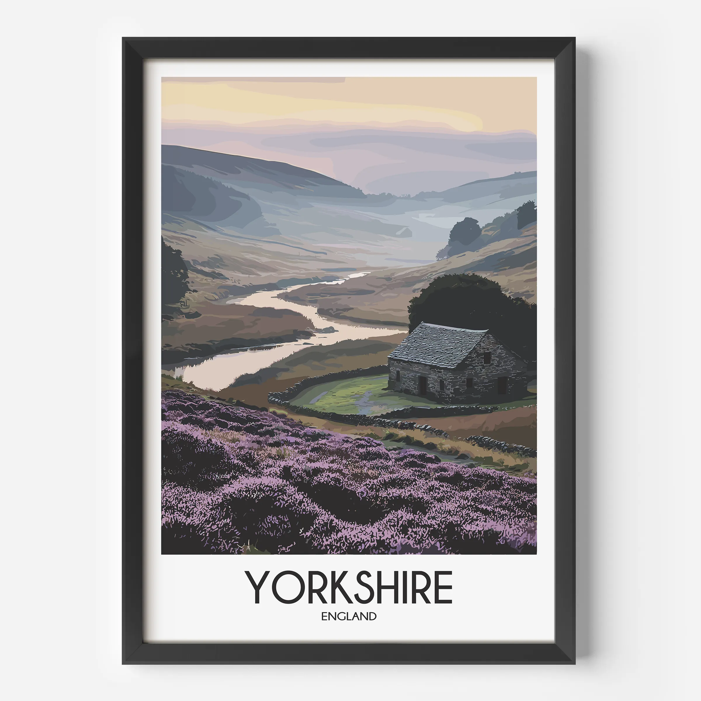Yorkshire Minimalist Wall Art