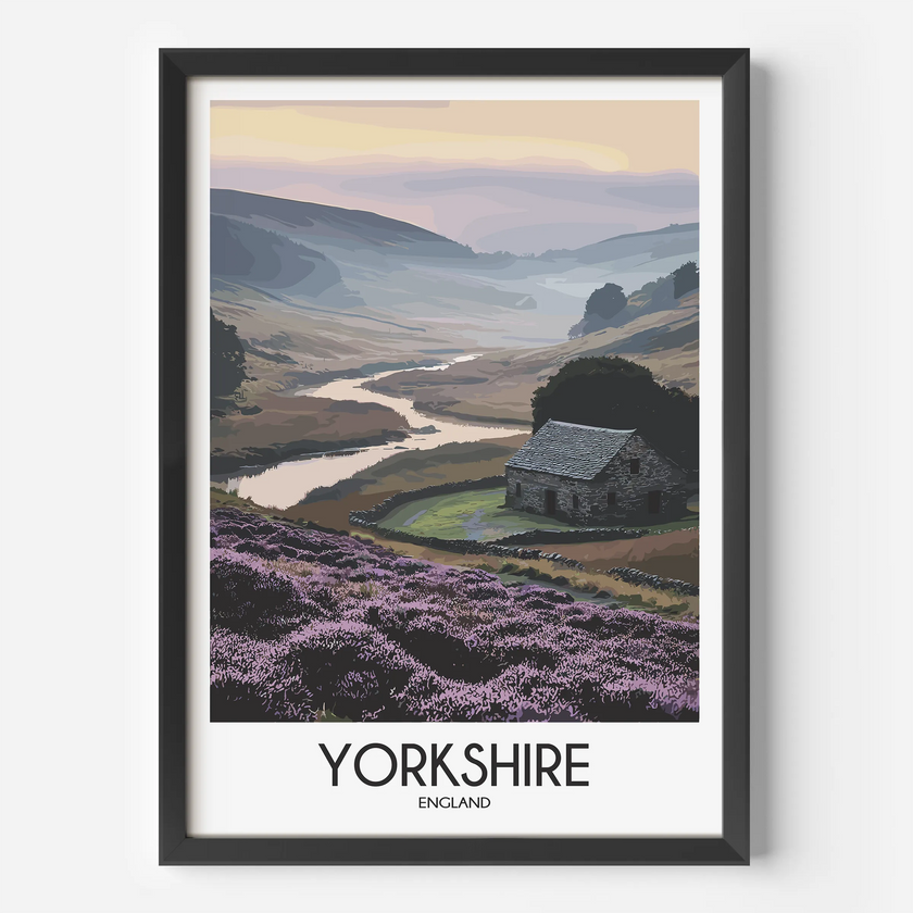 Yorkshire Minimalist Wall Art