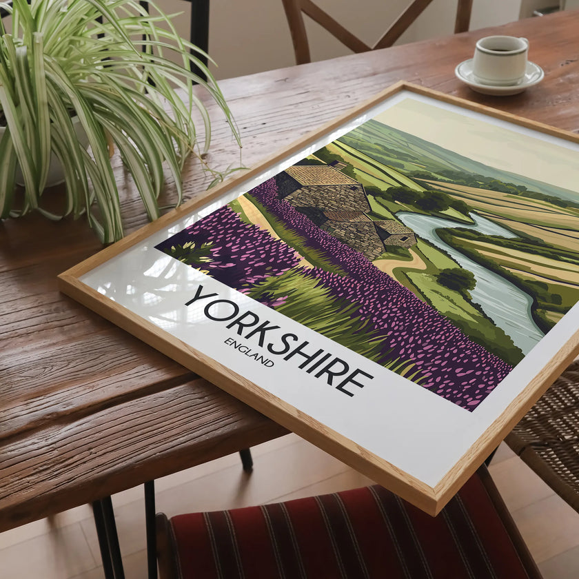 Yorkshire Retro Travel Illustration