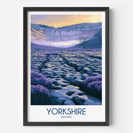 Yorkshire Retro Travel Illustration