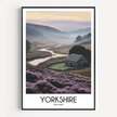Yorkshire Retro Travel Illustration