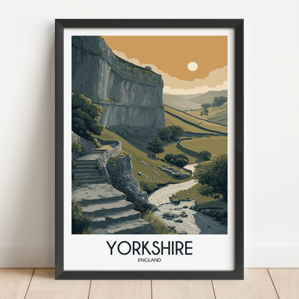 Yorkshire Souvenir Poster Print