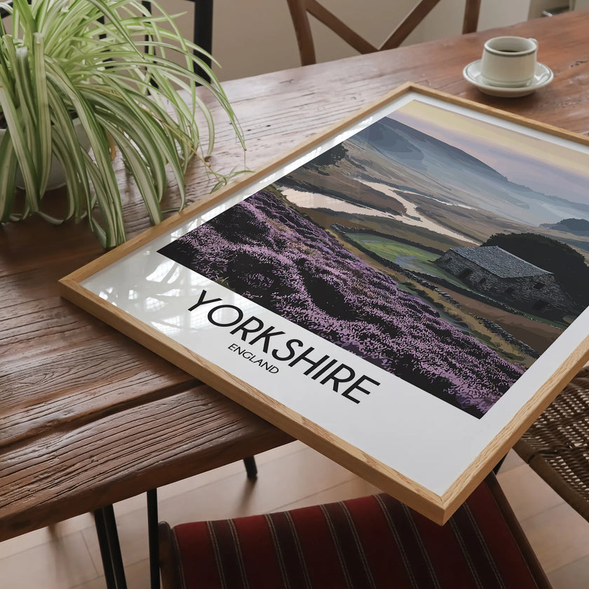 Yorkshire Vintage Style Print