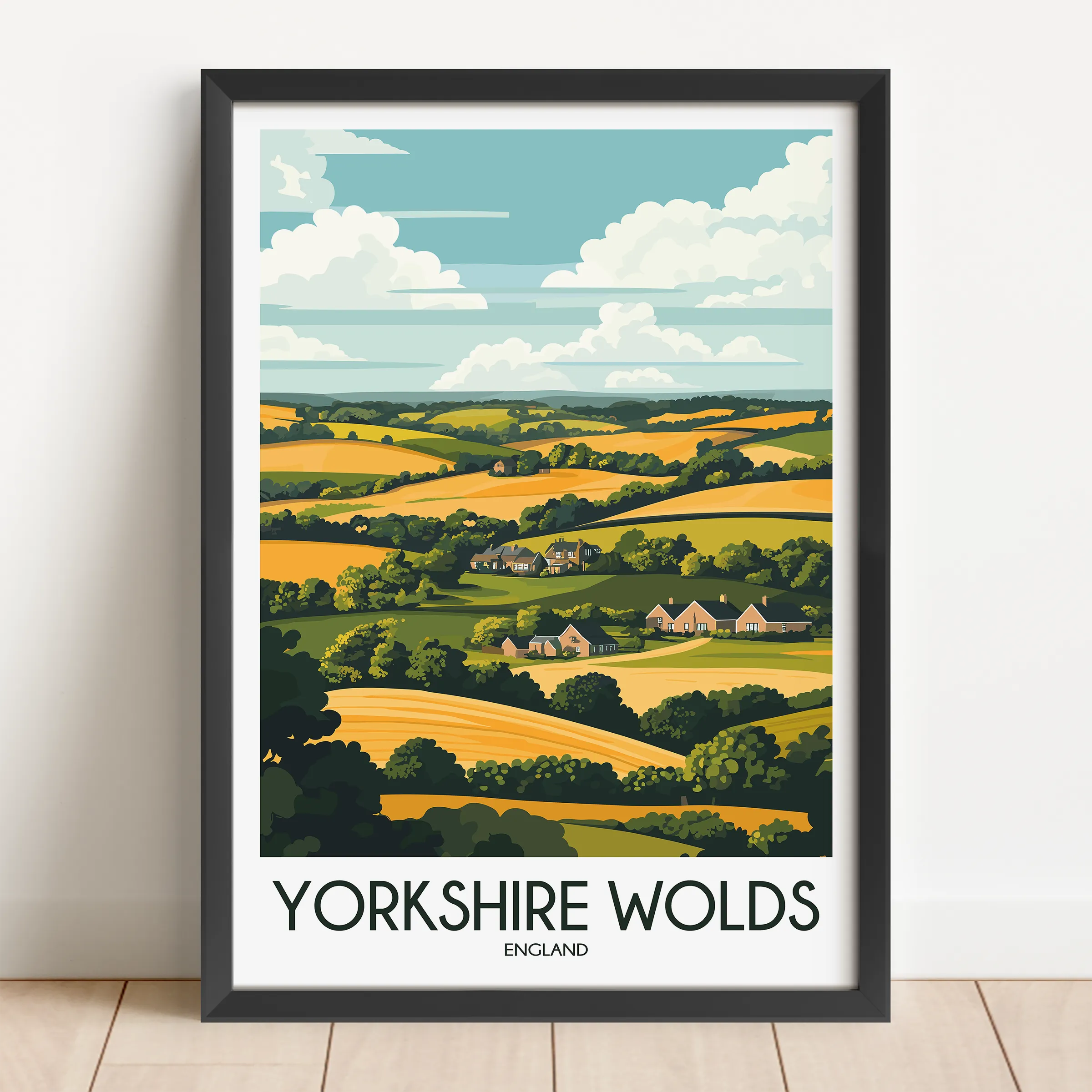 Yorkshire Wolds Scenic Landscape Art
