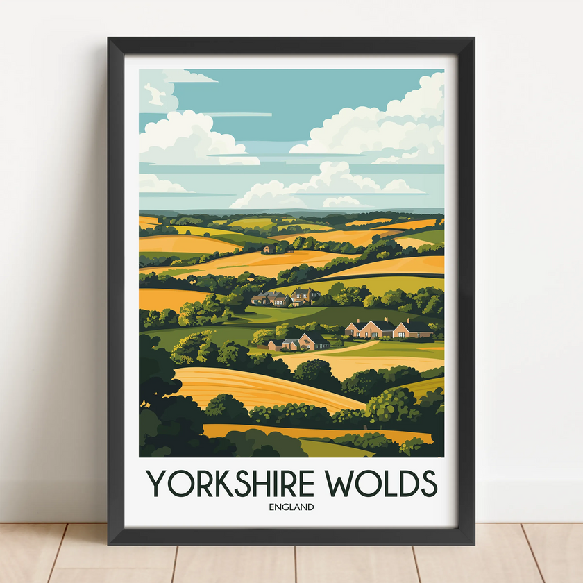 Yorkshire Wolds Scenic Landscape Art