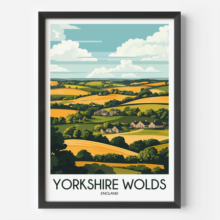 Yorkshire Wolds Travel Memory Gift