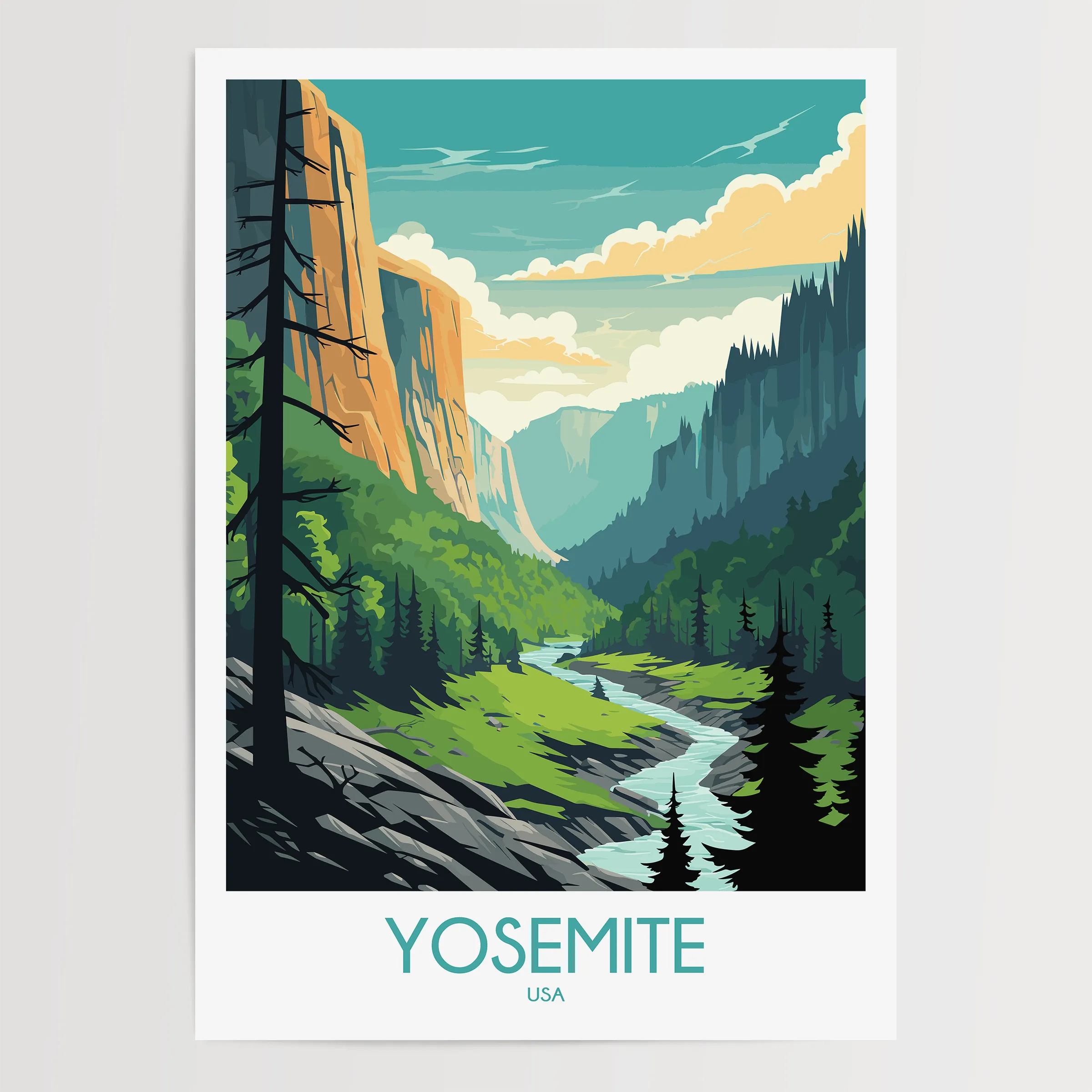 Yosemite Destination Art Gift