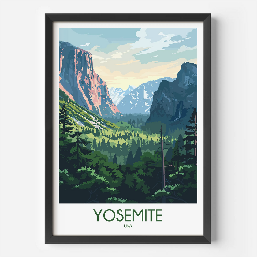 Yosemite Minimalist Wall Art