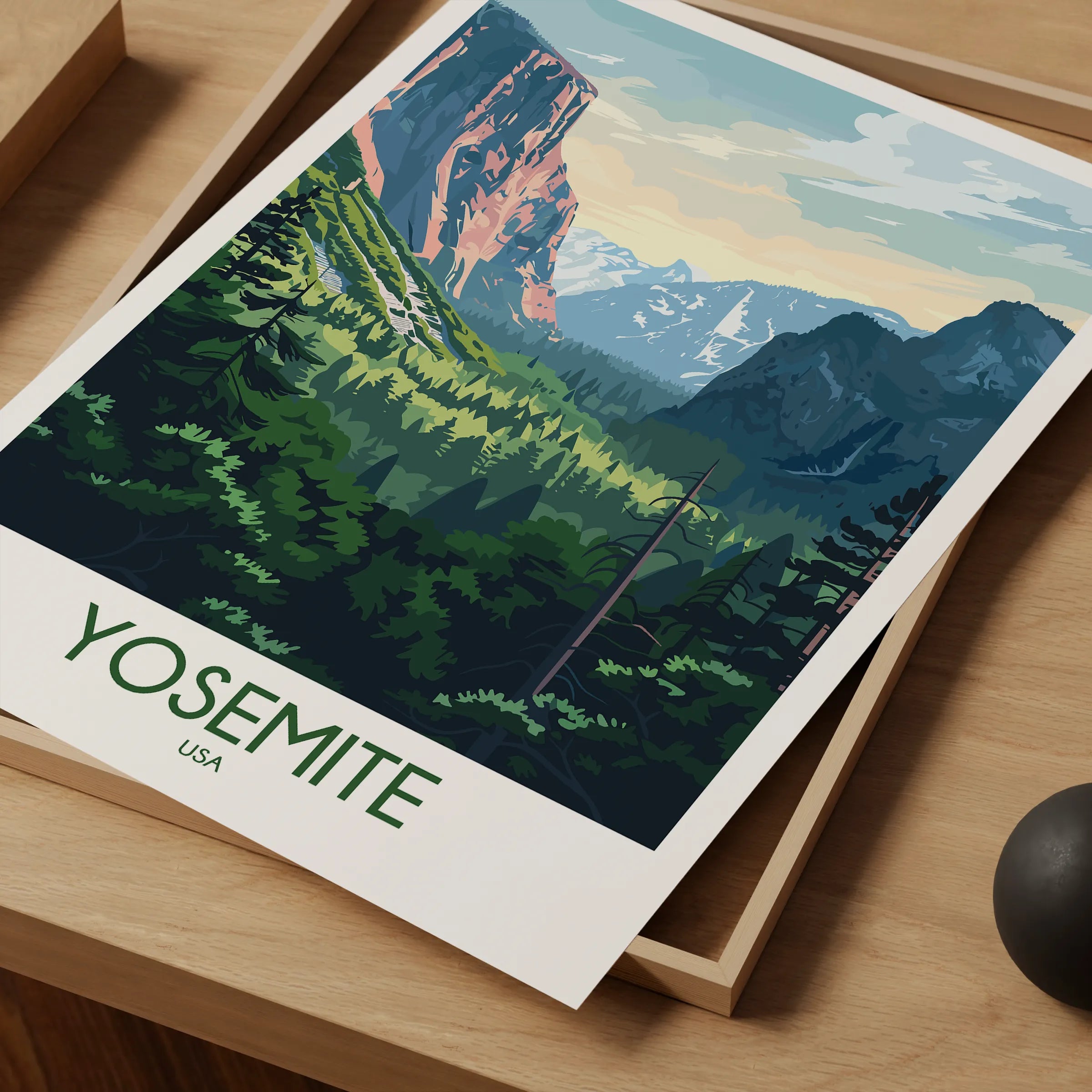 Yosemite Modern Travel Poster