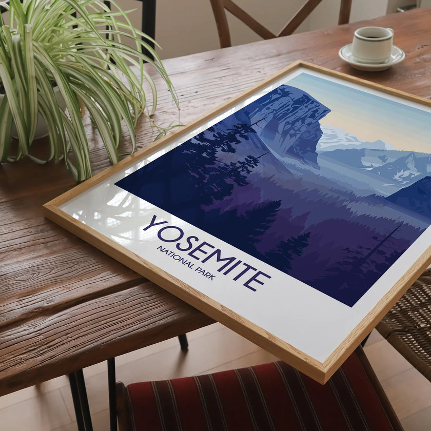 Yosemite Modern Travel Poster