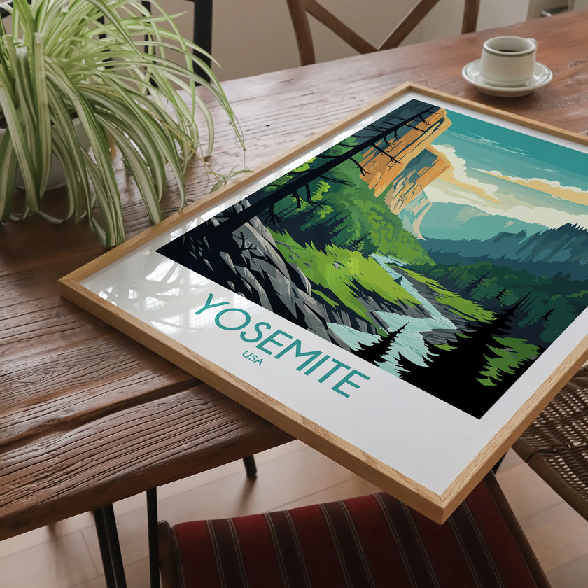 Yosemite Modern Travel Poster