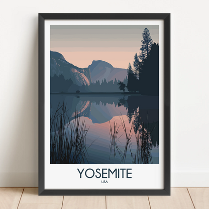 Yosemite Modern Travel Poster
