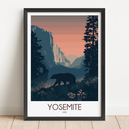 Yosemite Scenic Landscape Art
