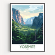 Yosemite Scenic Landscape Art