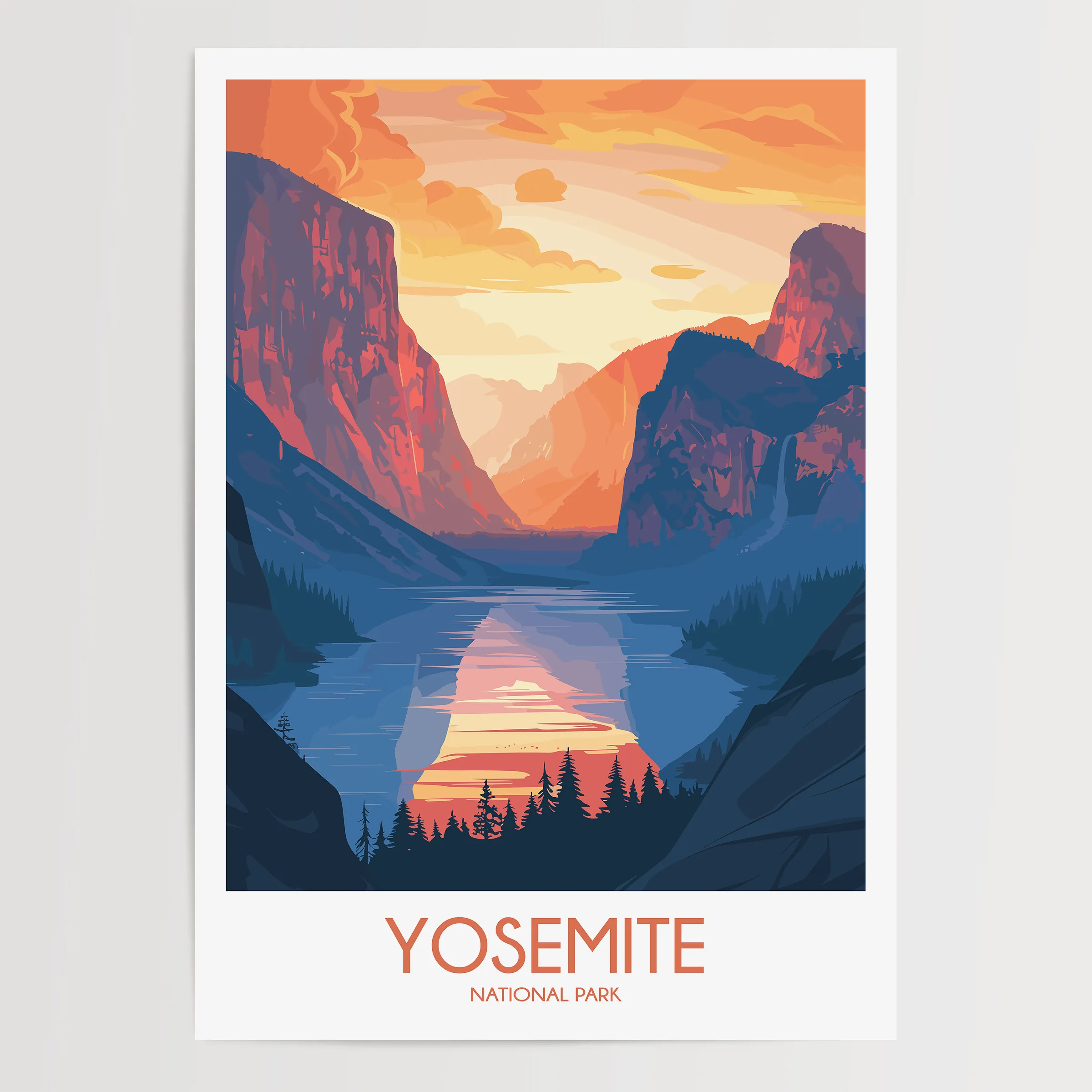 Yosemite Souvenir Poster Print