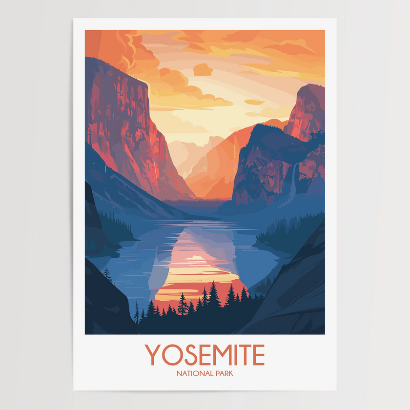 Yosemite Souvenir Poster Print