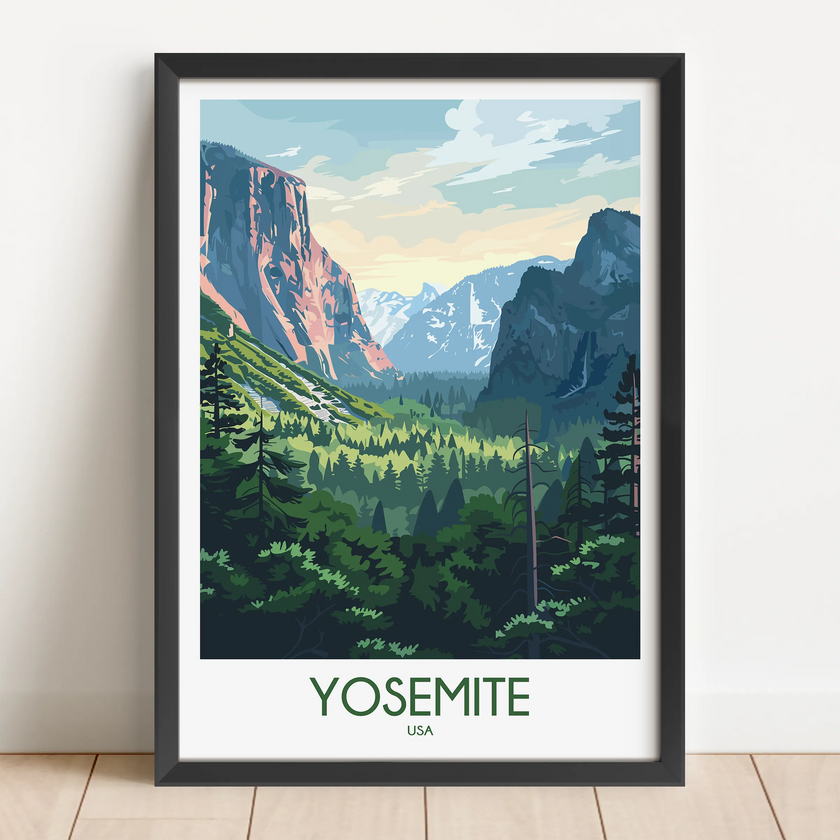 Yosemite Souvenir Poster Print