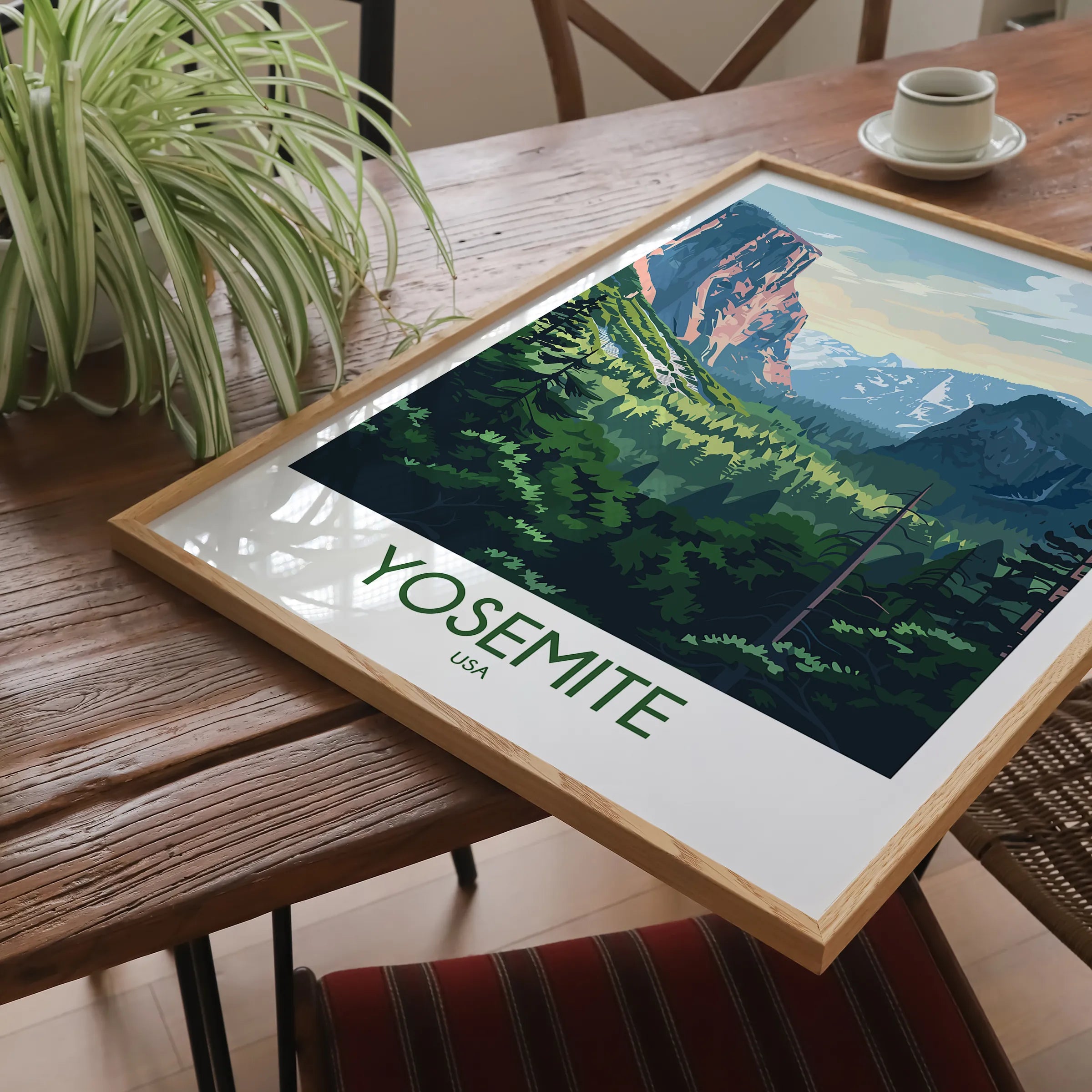 Yosemite Vintage Style Print