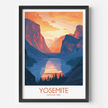 Yosemite Vintage Style Print