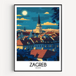 Zagreb Destination Art Gift