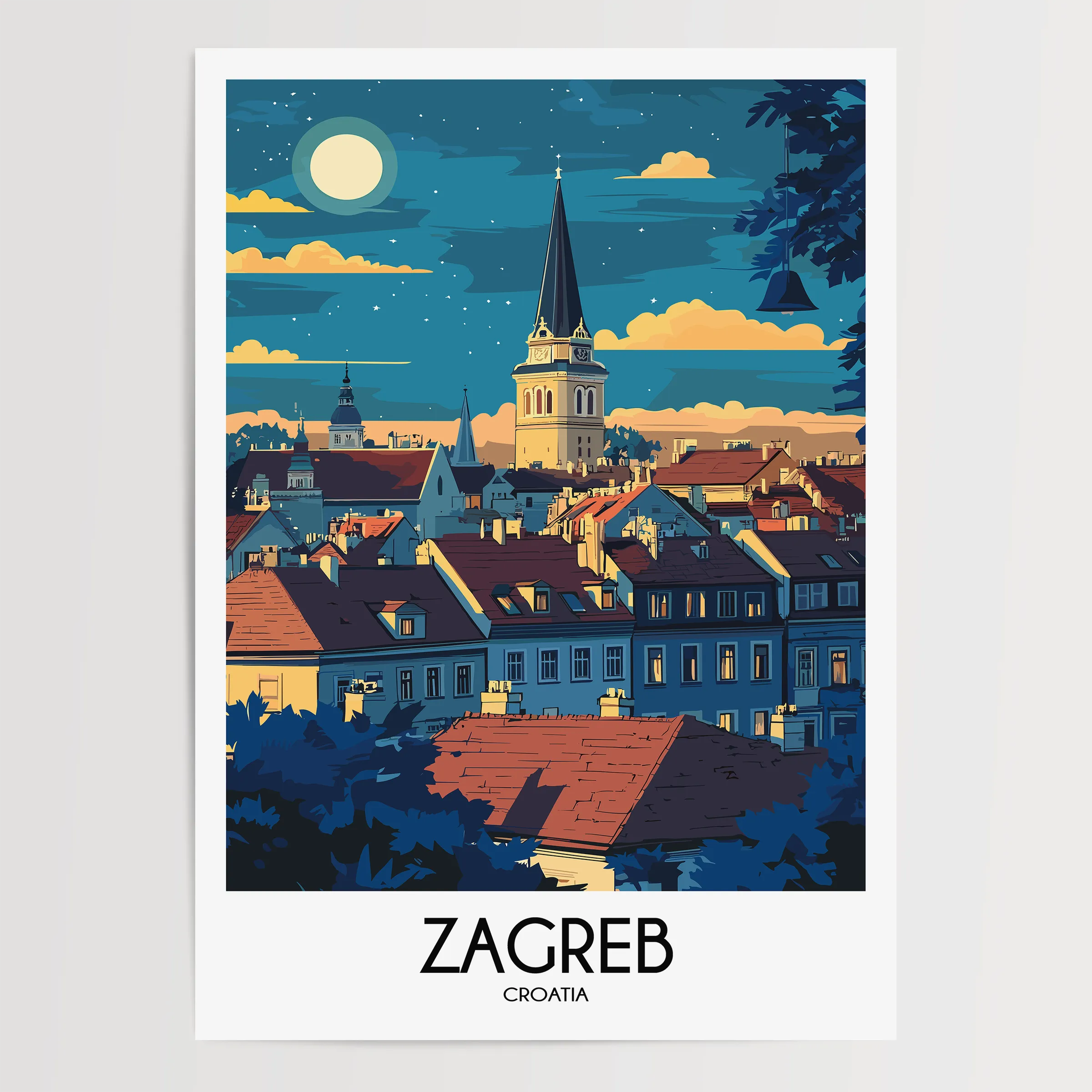 Zagreb Travel Memory Gift