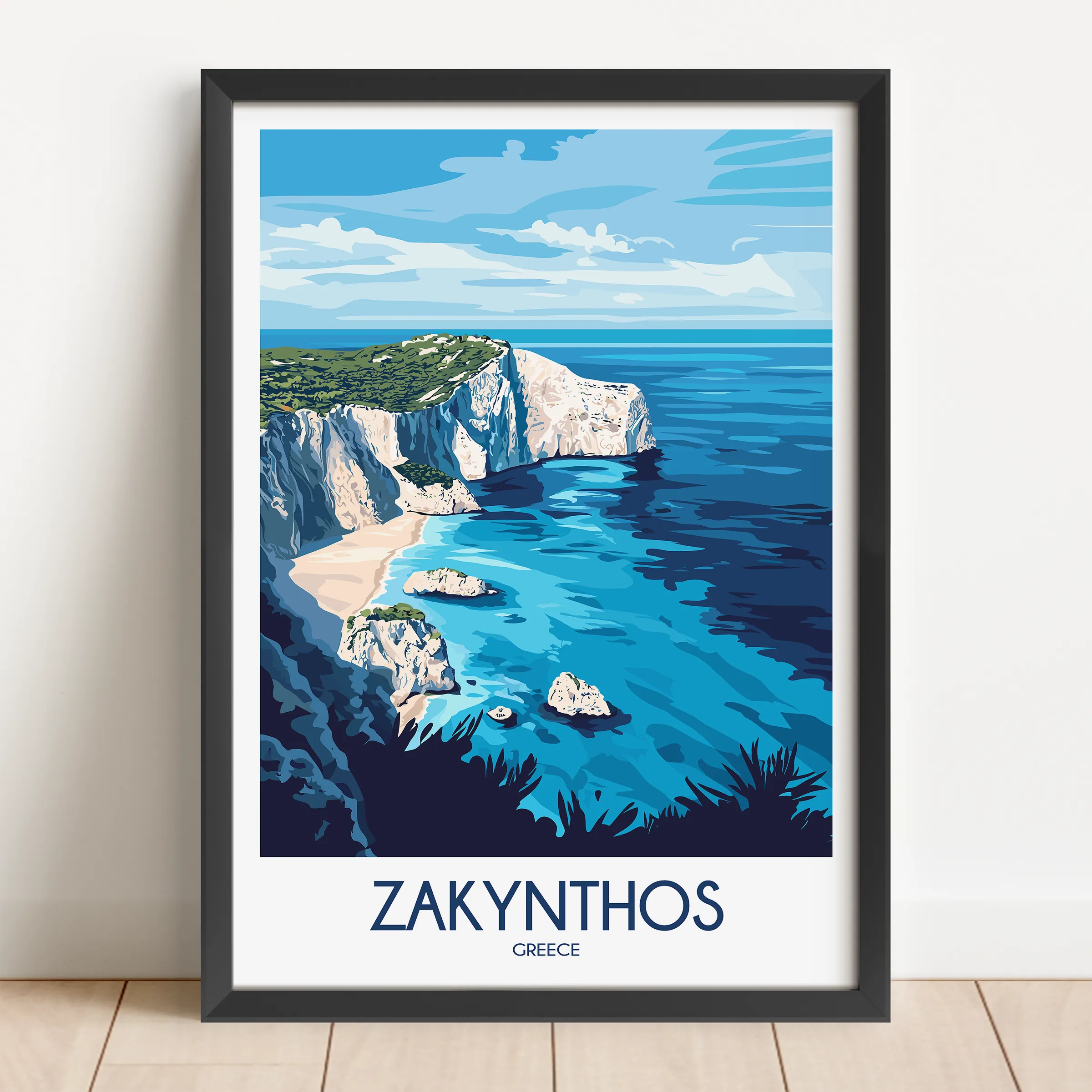 Zakynthos Minimalist Wall Art