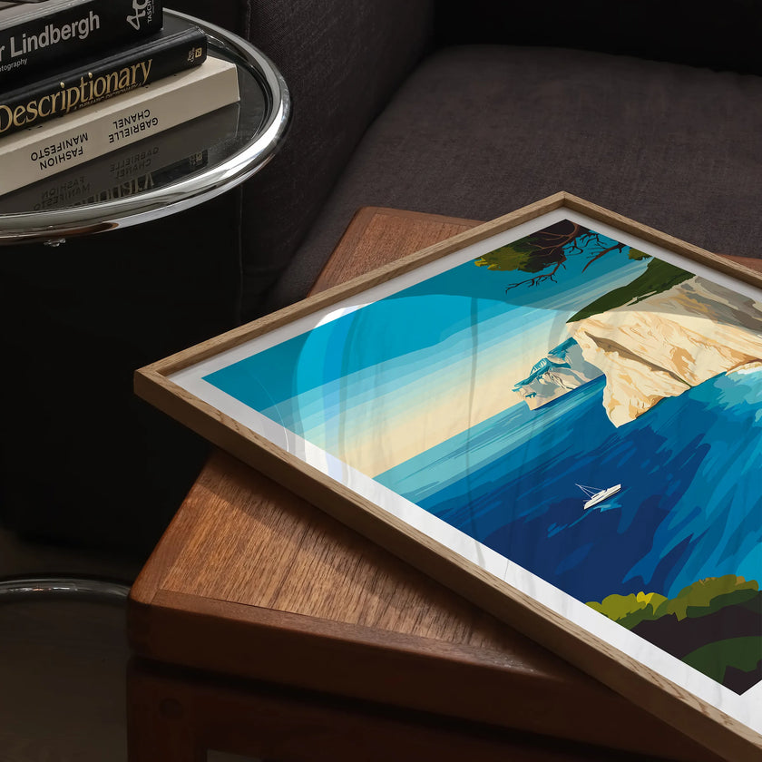 Zakynthos Retro Travel Illustration