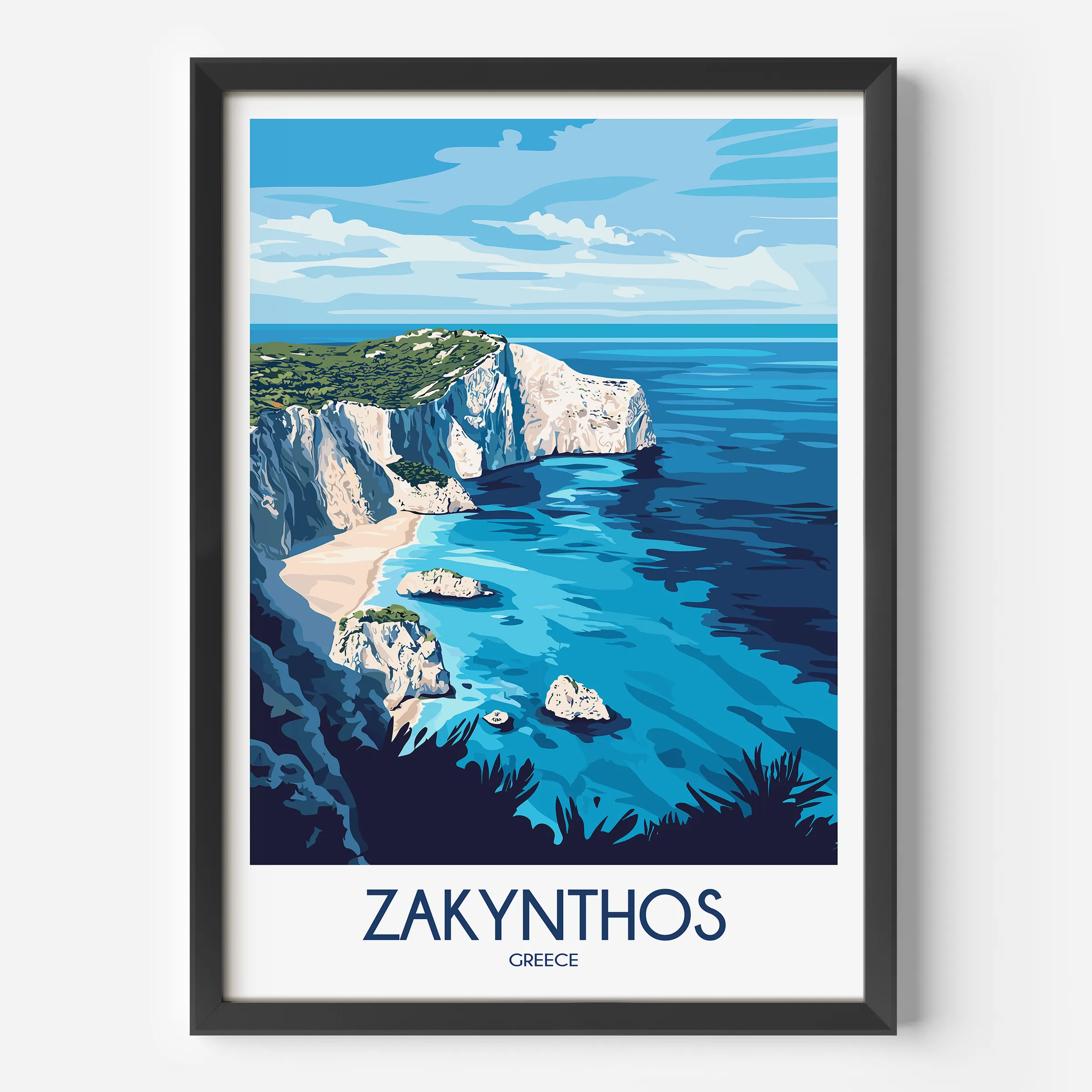 Zakynthos Souvenir Poster Print