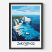 Zakynthos Souvenir Poster Print