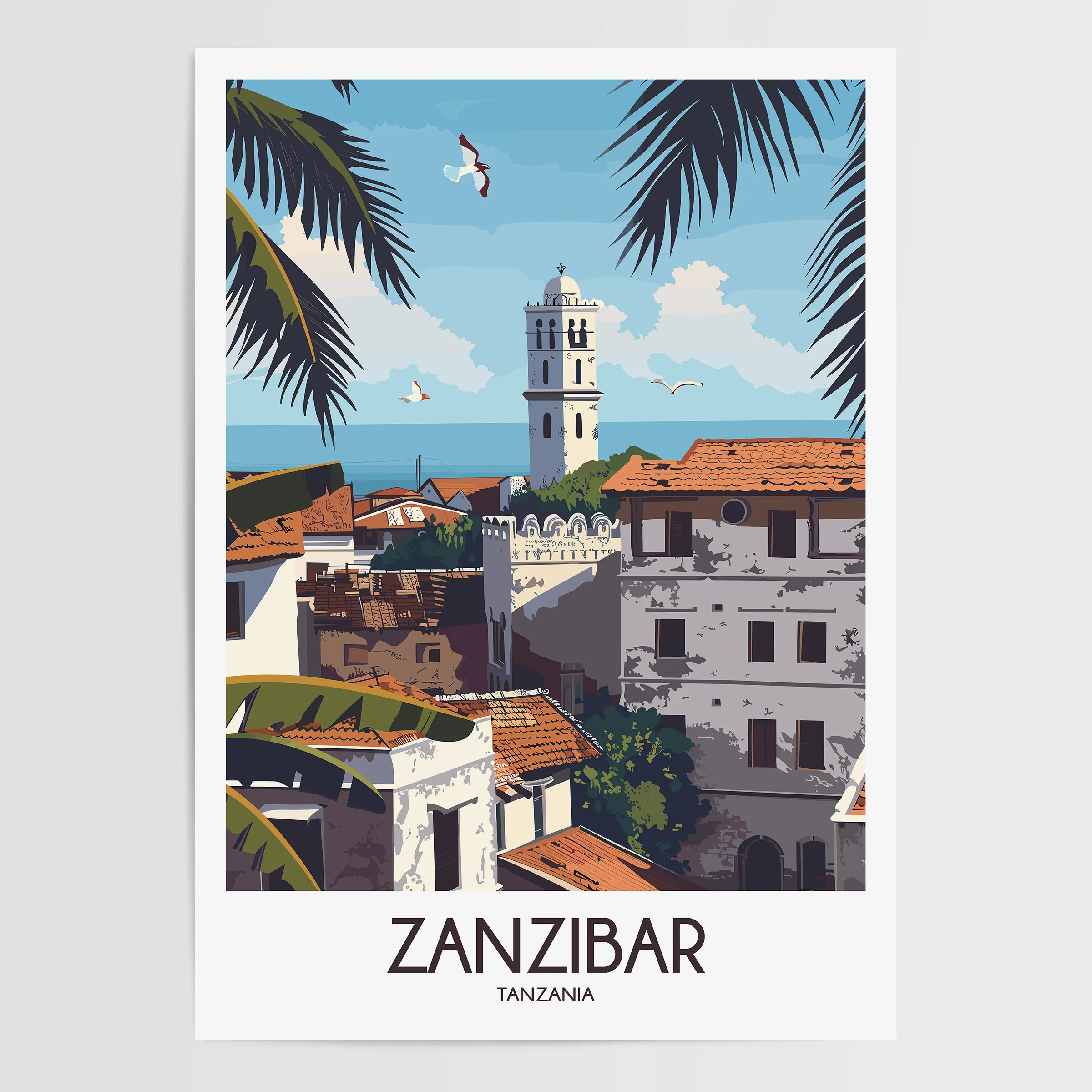 Zanzibar Destination Art Gift
