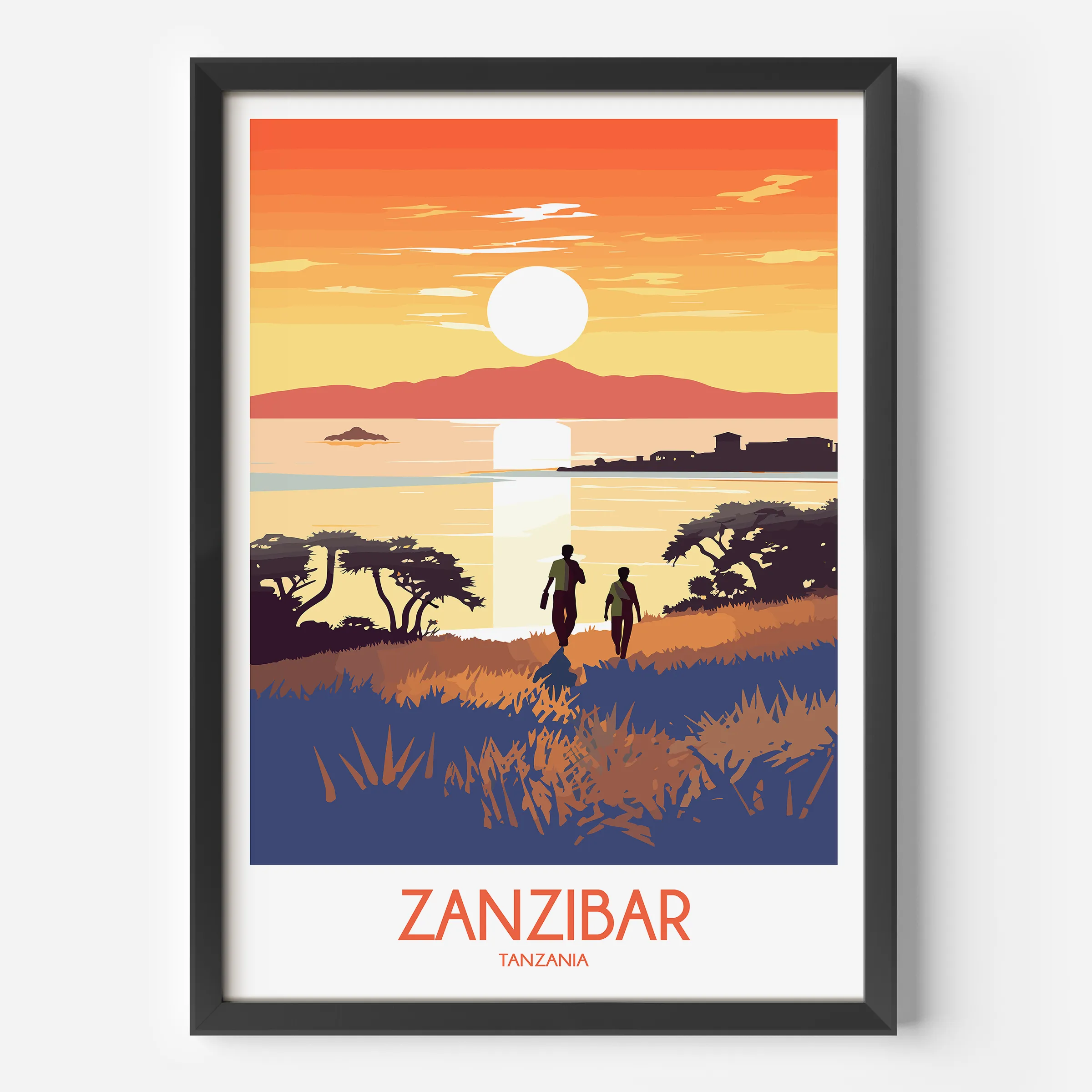 Zanzibar Minimalist Wall Art